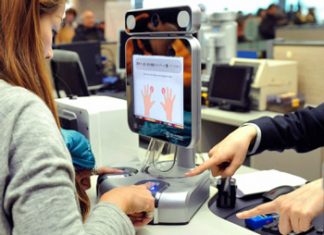 Multi-factor authentication stations for South Korean immigration project