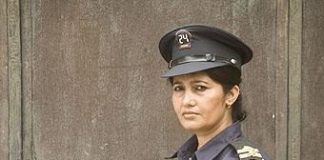 Dial for a woman security officer