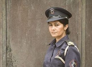 Dial for a woman security officer