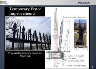 Second layer of steel spikes to be added to White House fence