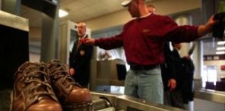 Flyers made to remove shoes, belts at airports