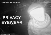 Reflective glasses that could make criminals ‘invisible’ to security cameras