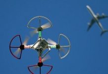 Drone drops leaflets over football stadiums, raising security concerns
