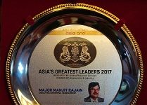 Manjit Rajain receives Asia One Award for being among the Greatest Brands and Greatest Leaders in Asia