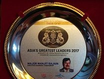 Manjit Rajain receives Asia One Award for being among the Greatest Brands and Greatest Leaders in Asia