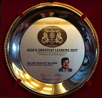 Manjit Rajain receives Asia One Award for being among the Greatest Brands and Greatest Leaders in Asia