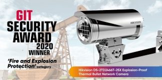Hikvision Smart thermal camera winner in Fire and Explosion category of GIT Security Award 2020