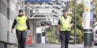 NZ airport security guards patrol the streets as work dries up
