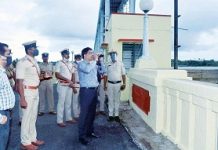 ADGP Bhaskar Rao inspects security at KRS dam and Mysore Airport