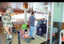 Cochin International Airport sets up glass cubicles for no-contact verification