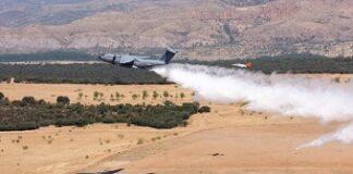 Airbus tests its military transporter as water bomber to combat wildfires