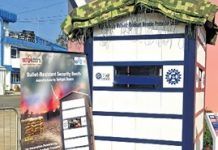 Bullet-proof security booth to keep soldiers safe, comfortable