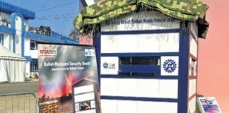 Bullet-proof security booth to keep soldiers safe, comfortable