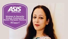 Distinguished recognition for Vashita Mehra: ASIS- Women In Security Global Community Karen Marquez Honors 2023