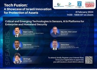 Exclusive Technology Fusion Webinar to showcase Israeli innovation for Protection of Assets