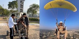 Gujarat police deploy paramotoring for aerial surveillance during Parikrama
