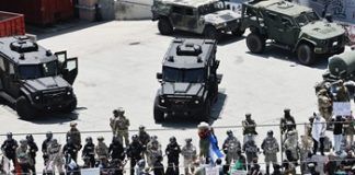 National Guard providing security for ICE officers, US says