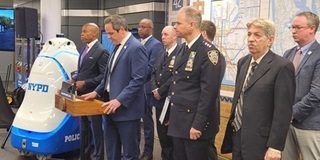New York City police launch security robot at subway station