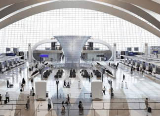 You may soon be able to board flights at Abu Dhabi airport without a passport and ticket