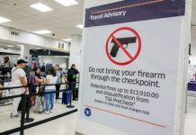 TSA detecting more than 18 firearms per day at airport security checkpoints, 93 percent loaded