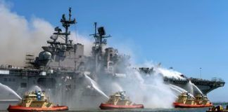US Navy needs to improve fire safety enforcement on ships, watchdog warns